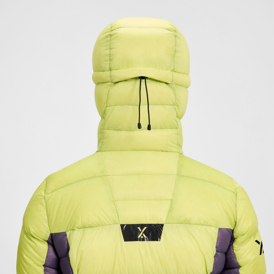 MTN Arete Ultra Daunen-Hoody für Damen - Gelb/Lila