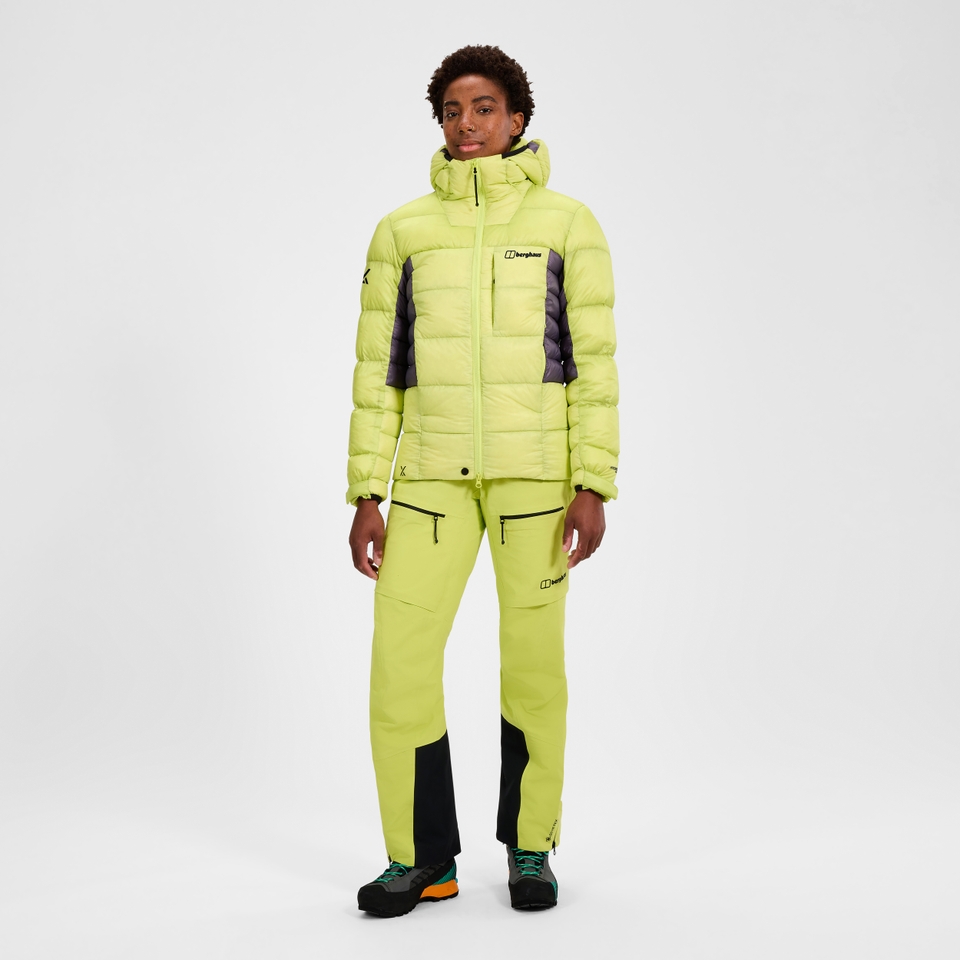 MTN Arete Ultra Daunen-Hoody für Damen - Gelb/Lila