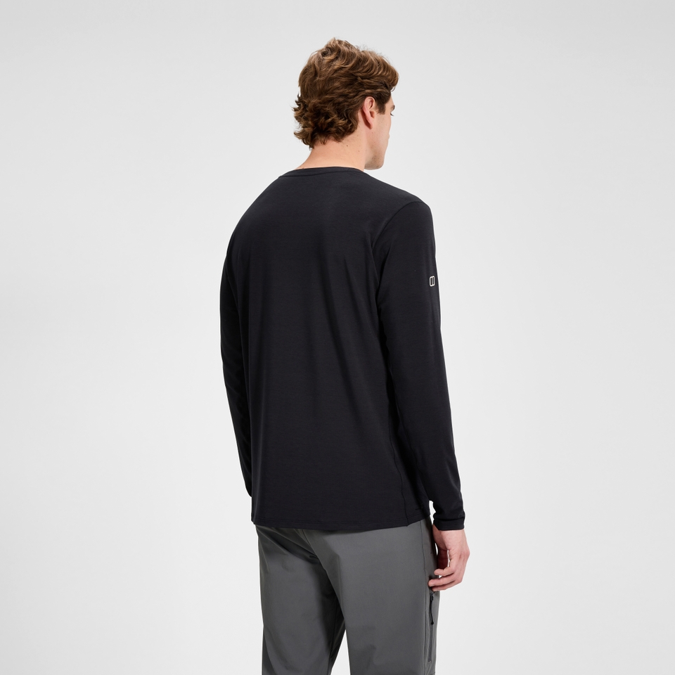Berghaus Delta Langarm-Shirt für Herren - Schwarz
