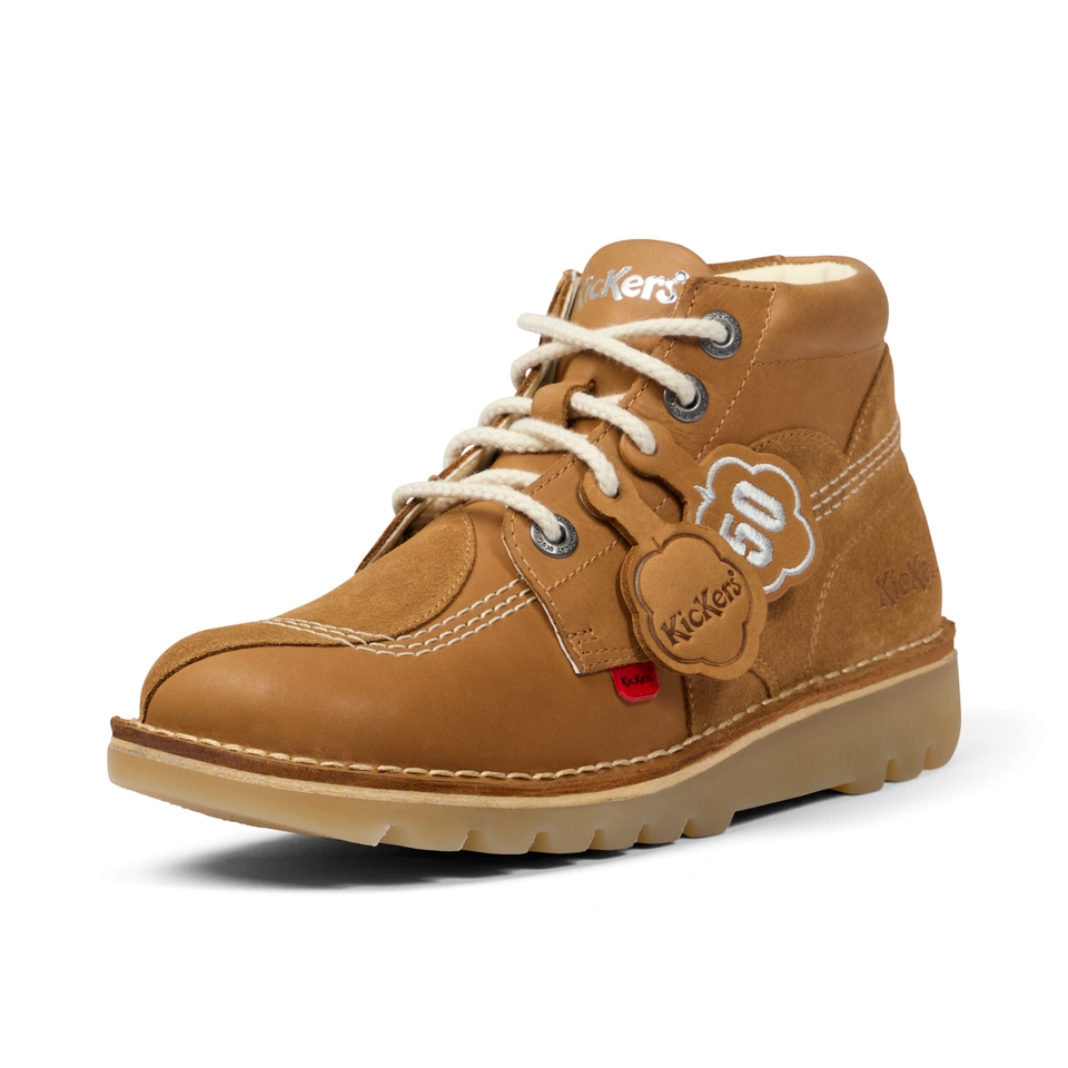 Adult Unisex Kick Hi Stitch Boots Tan