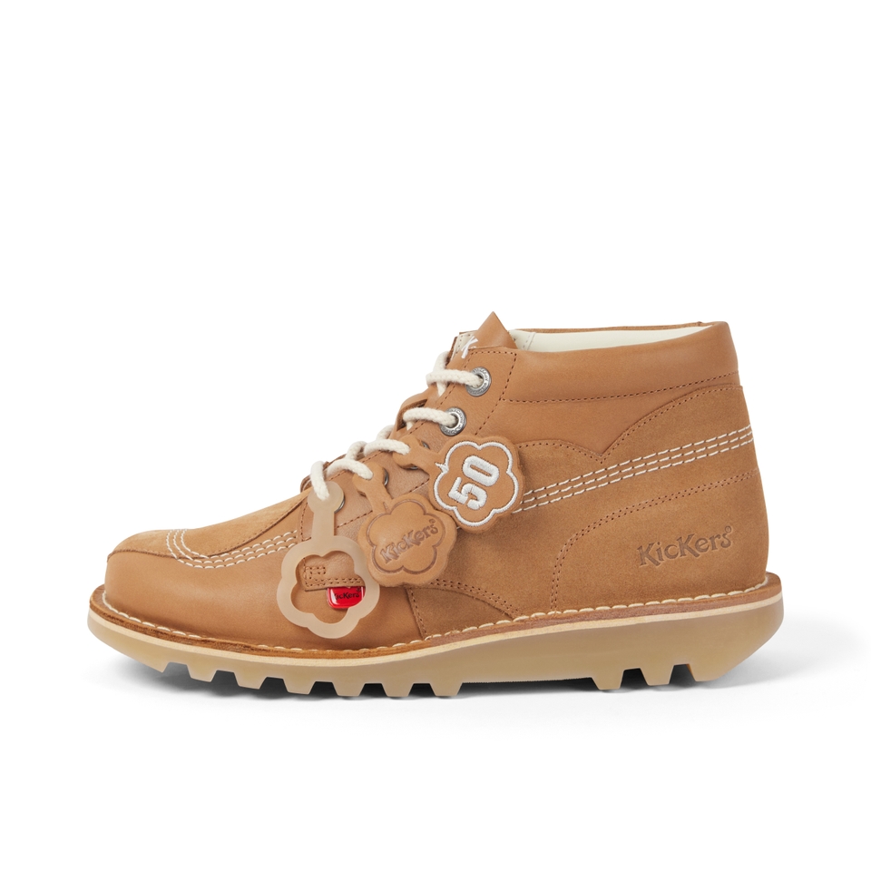 Adult Unisex Kick Hi Stitch Boots Tan