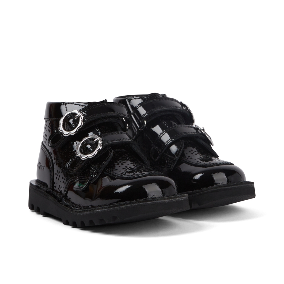 Infant Girls Kick Hi Meadow Patent Leather Boots Black