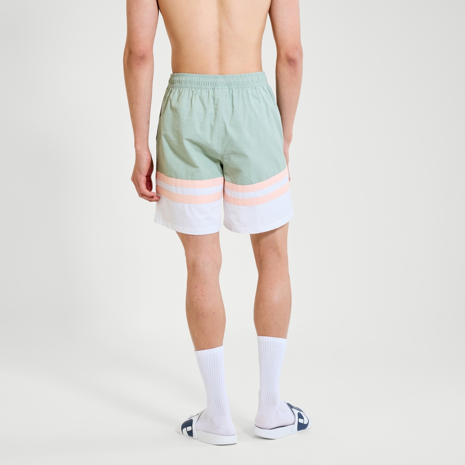 Badeshorts Metuli für Herren Grün/Cremefarben