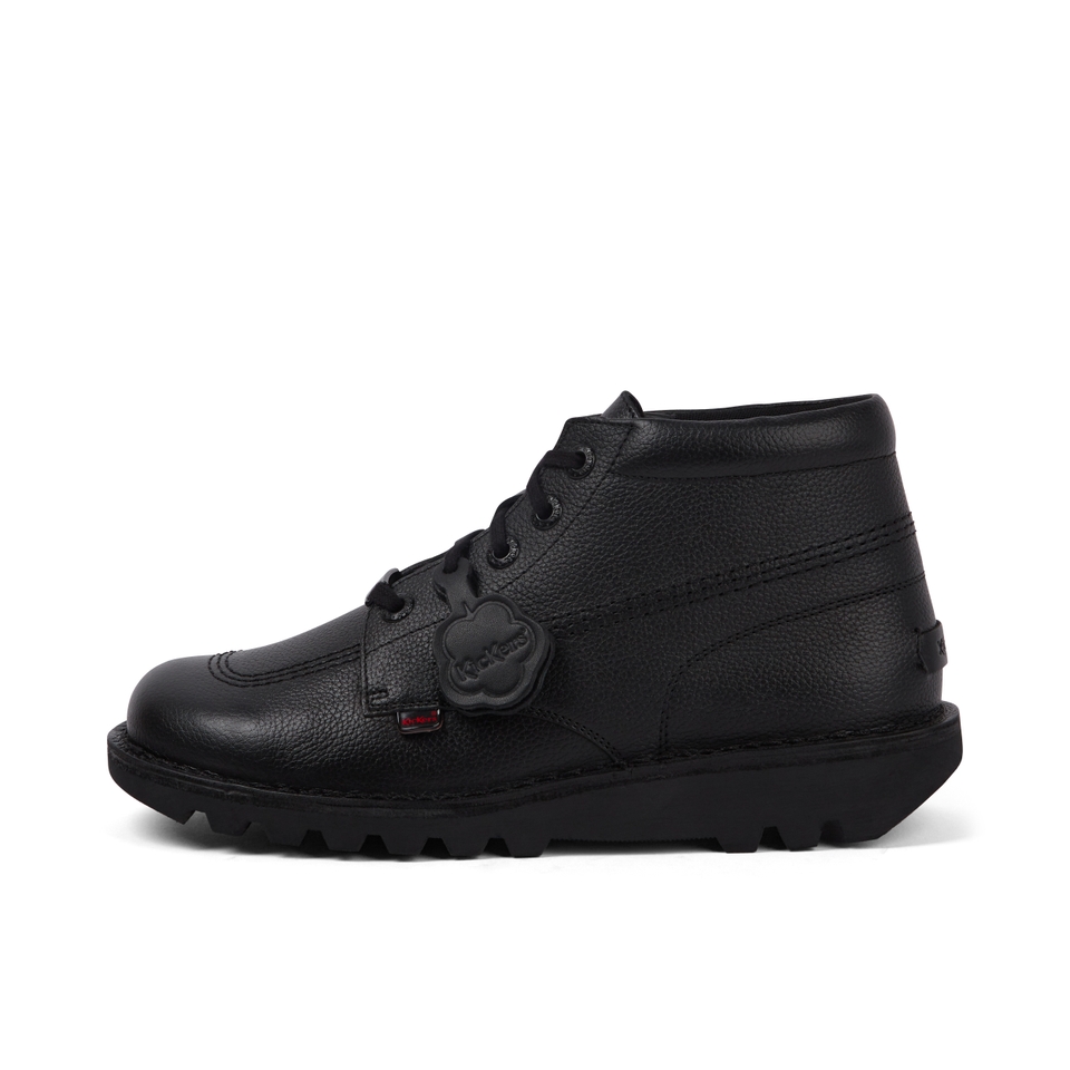 Adult Mens Kick Hi Tab Leather Boots Black
