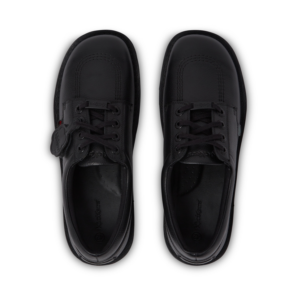 Adult Mens Kick Lo Tab Leather Shoes Black