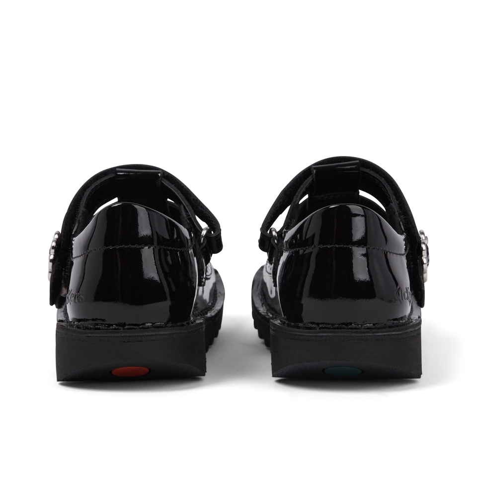 Junior Girls Kick T-Bar Meadow Patent Leather Black