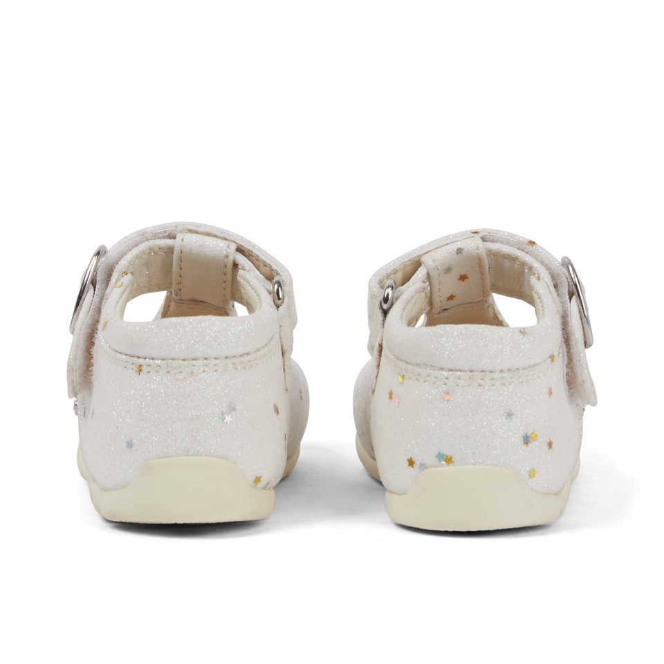 Infant Unisex Kick T Glitter Shoes White