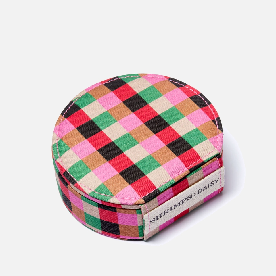 Daisy London x Shrimps Compact Cotton-Canvas Jewellery Case