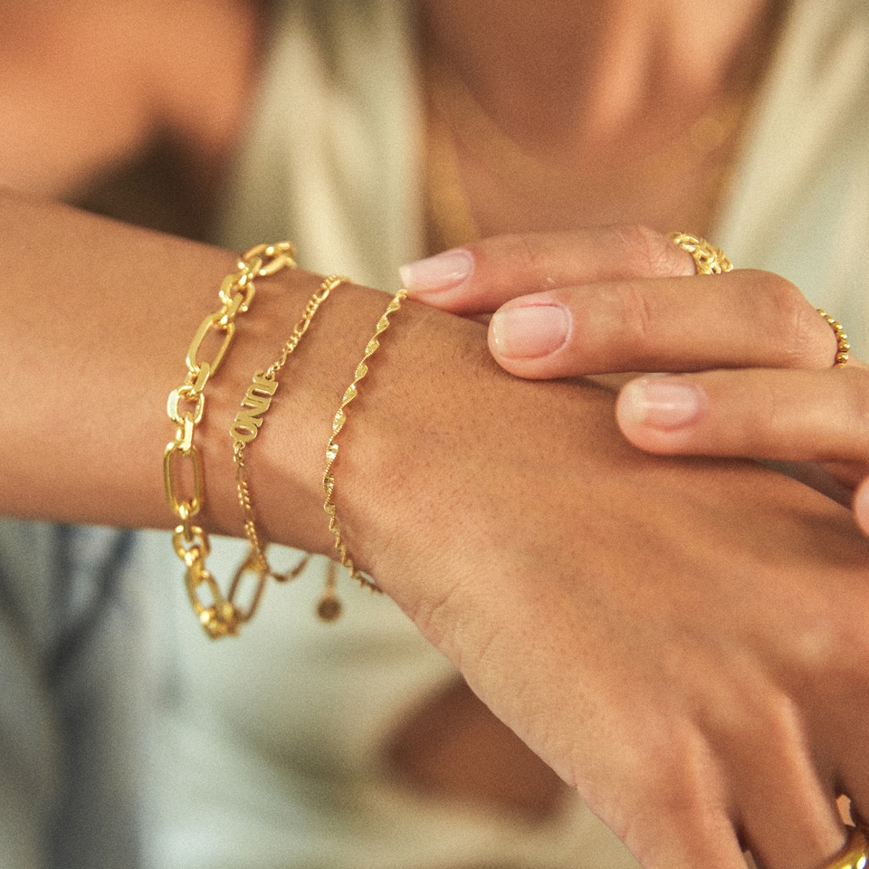 Daisy London Helix Twisted 18k Gold-Plated Bracelet