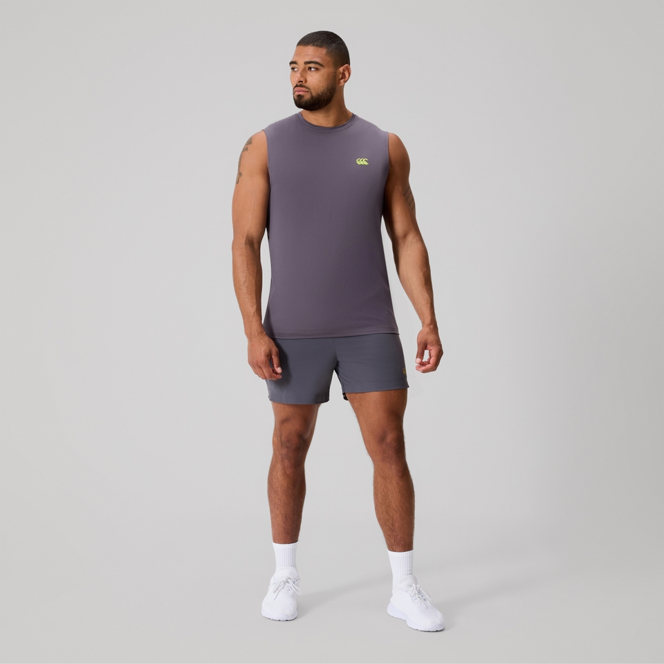 MENS TEMPO+ TRAINING TANK BLACKENED PEARL