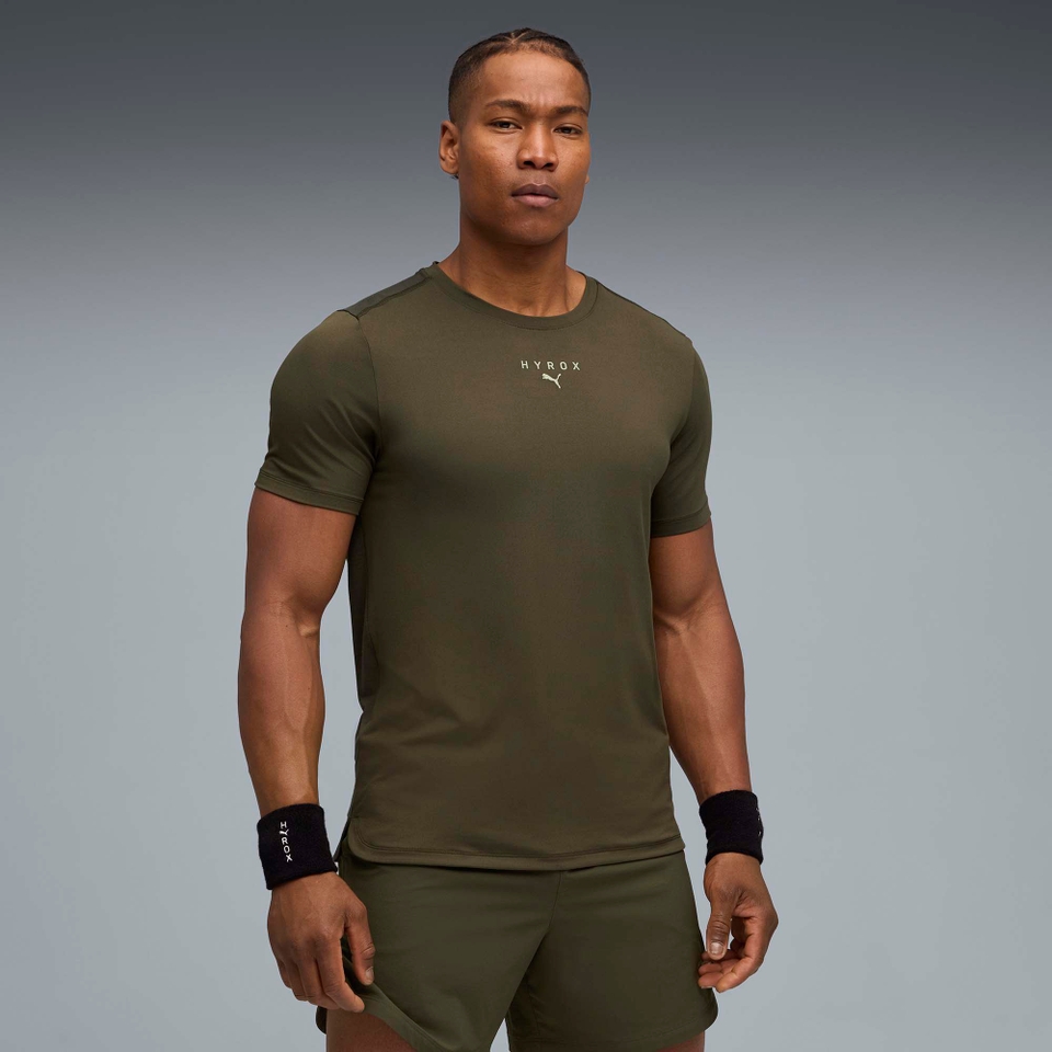 Hyrox M PUMA x HYROX CLOUDSPUN THERMOADAPT TEE - Green