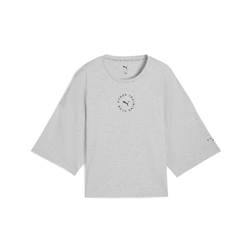 Hyrox W PUMA x HYROX CROPPED LIFESTYLE TEE - Gray