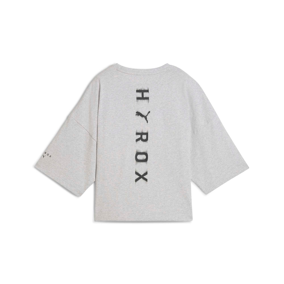 Hyrox W PUMA x HYROX CROPPED LIFESTYLE TEE - Gray