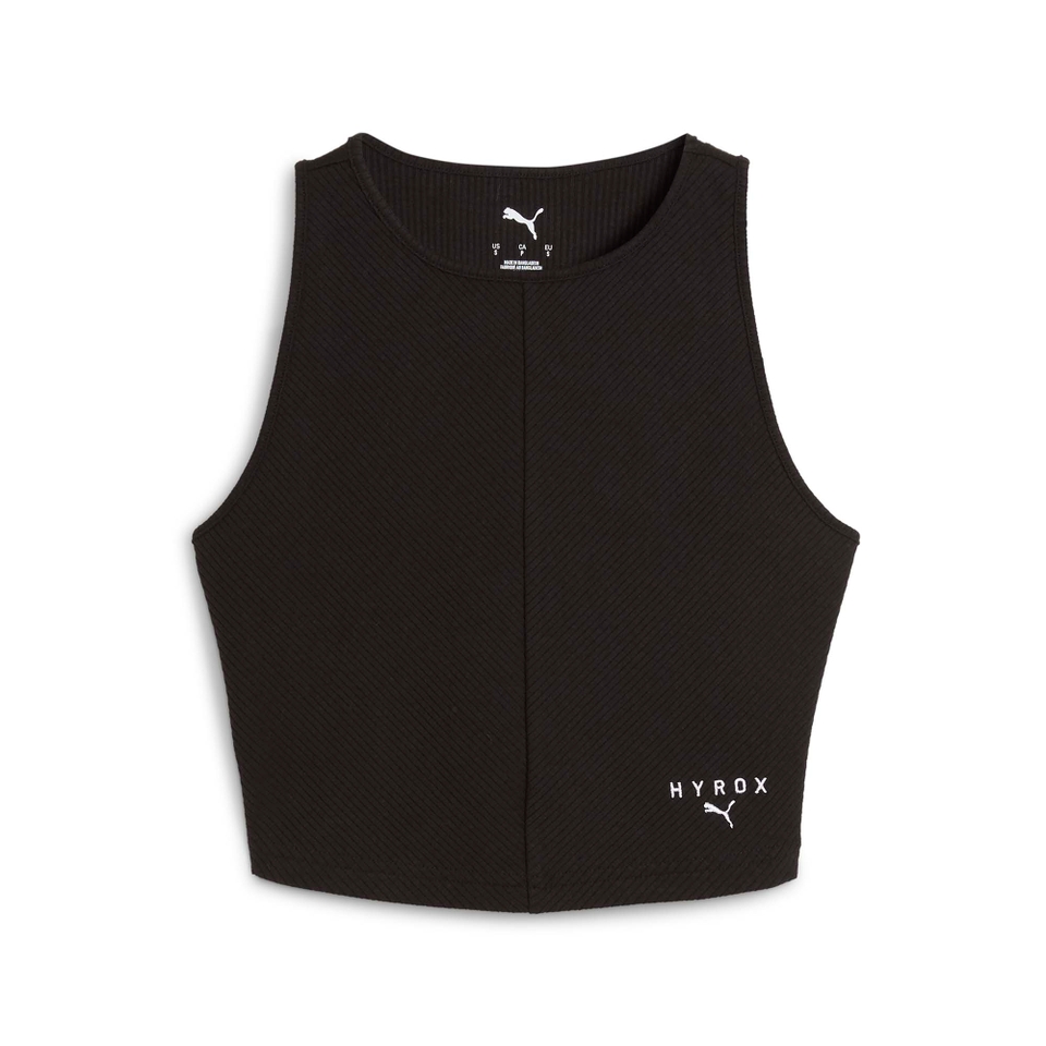 Hyrox W PUMA x HYROX RIB CROP TANK - Black