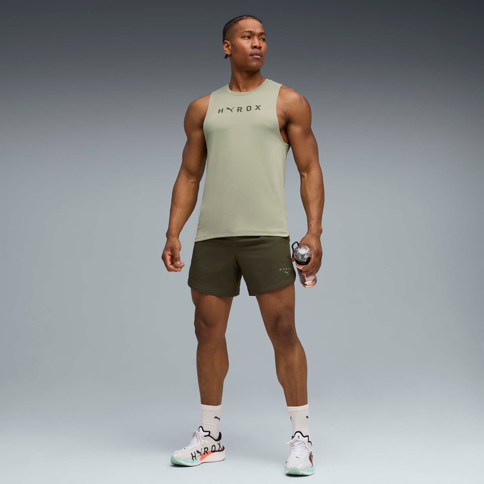 Hyrox M PUMA x HYROX CLOUDSPUN THERMOADAPT TANK - Green