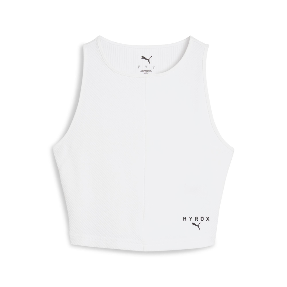 Hyrox W PUMA x HYROX RIB CROP TANK - White