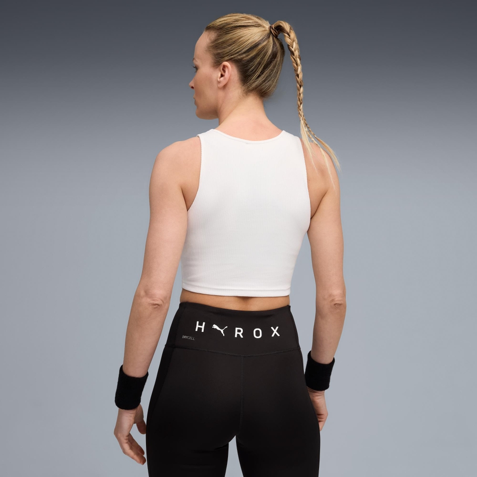 Hyrox W PUMA x HYROX RIB CROP TANK - White