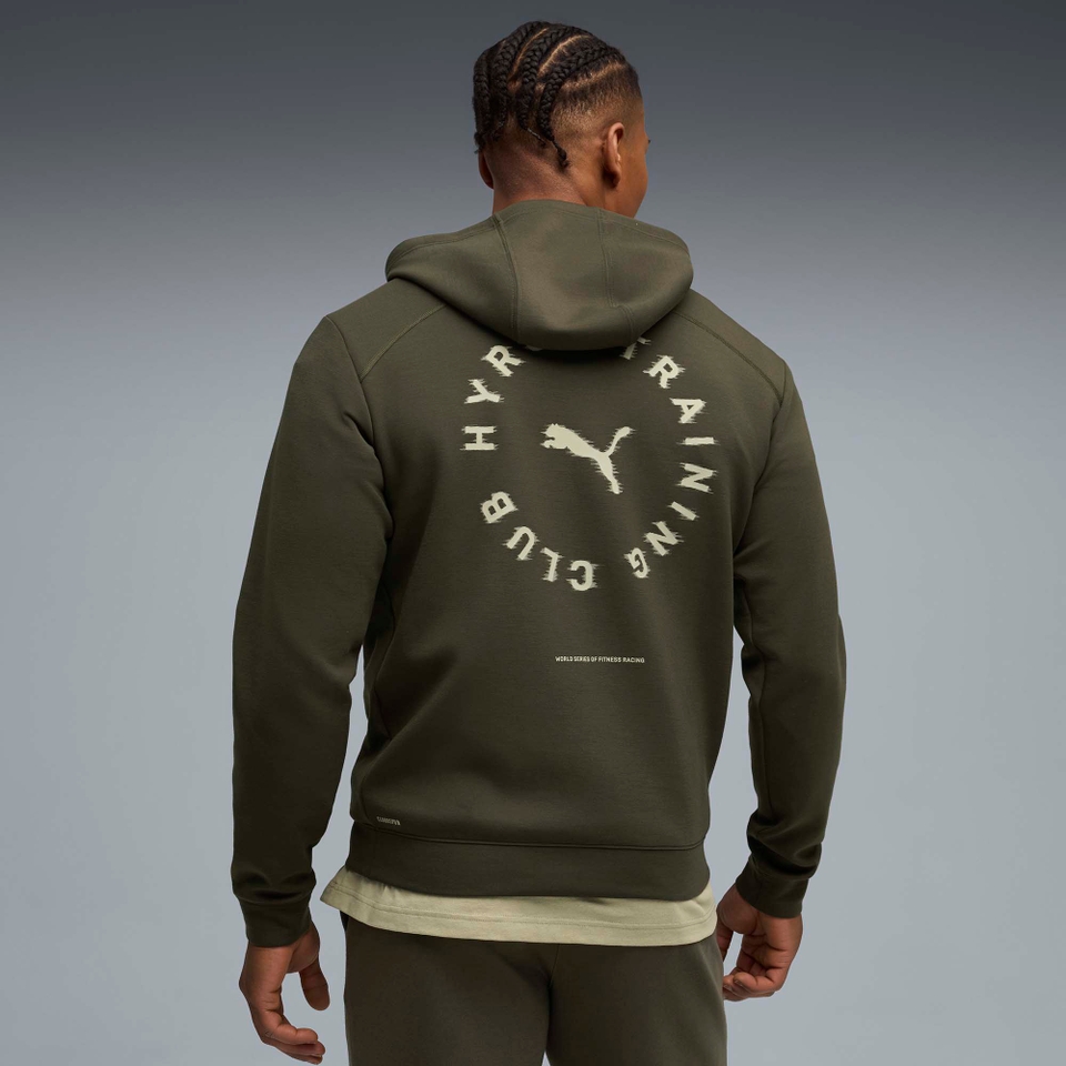Hyrox M PUMA x HYROX CLOUDSPUN HOODIE - Green