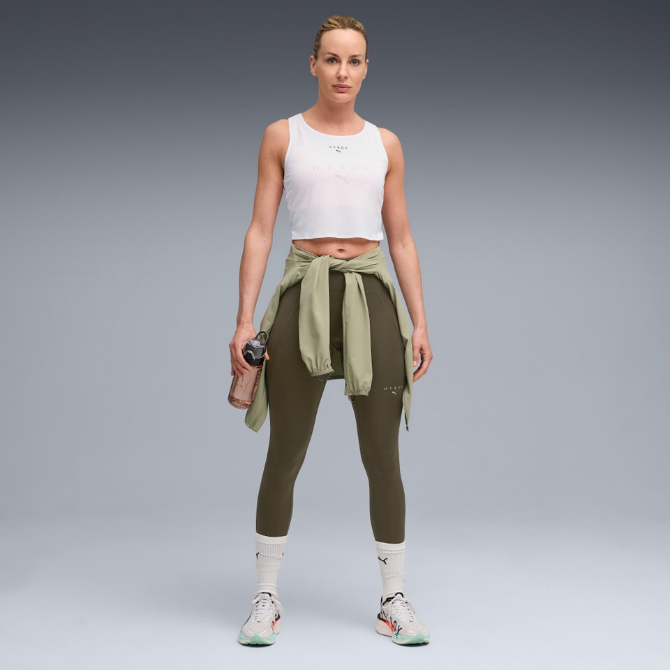 Hyrox W PUMA x HYROX ULTRASPUN CROP TANK - White