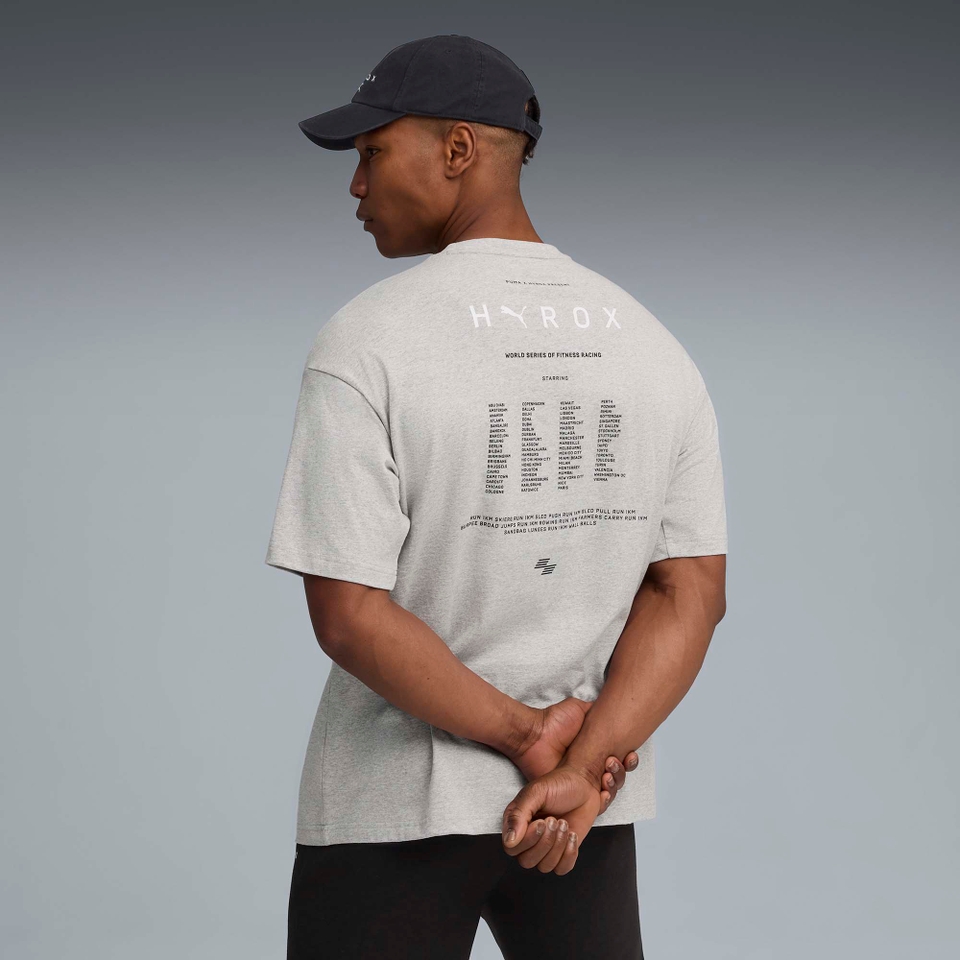 Hyrox M PUMA x HYROX LIFESTYLE TEE - Gray