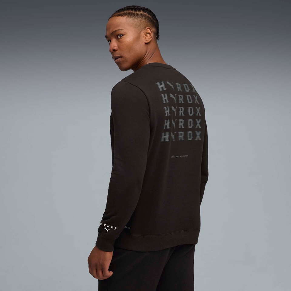Hyrox M PUMA x HYROX HEAVYWEIGHT CREWNECK - Black