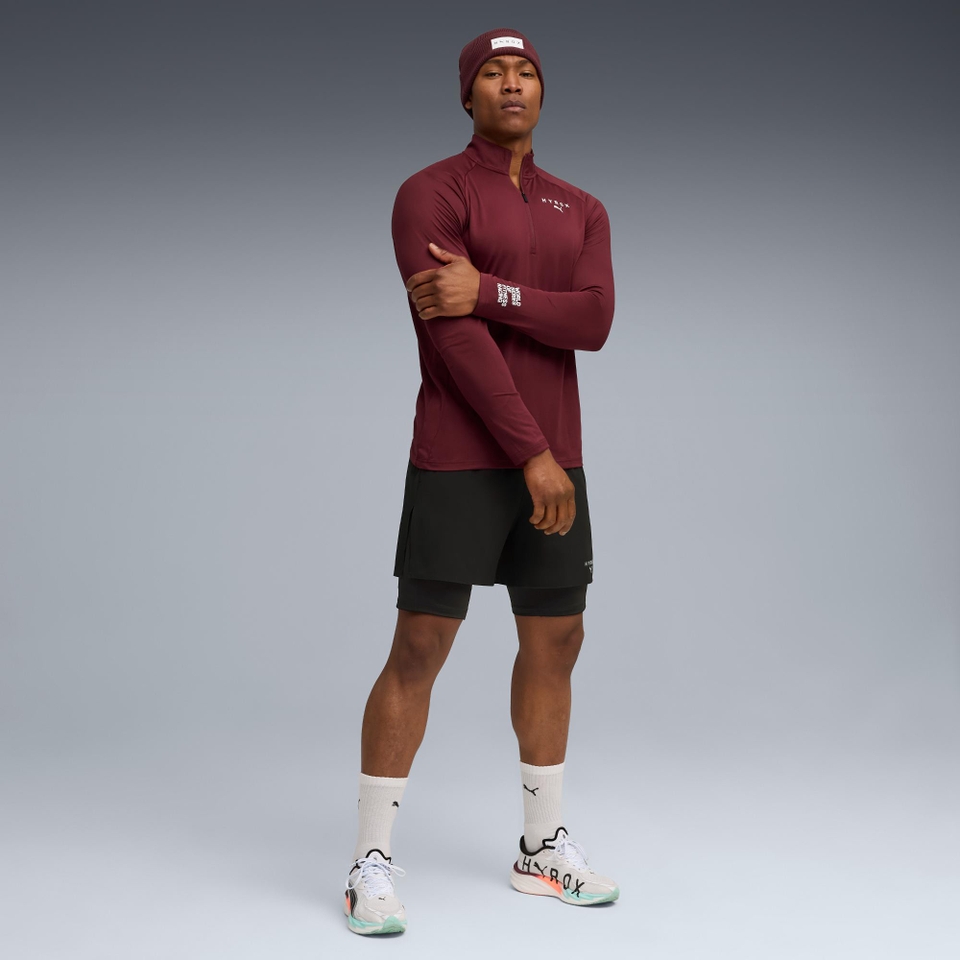 Hyrox M PUMA X HYROX 1/4 ZIP - Red