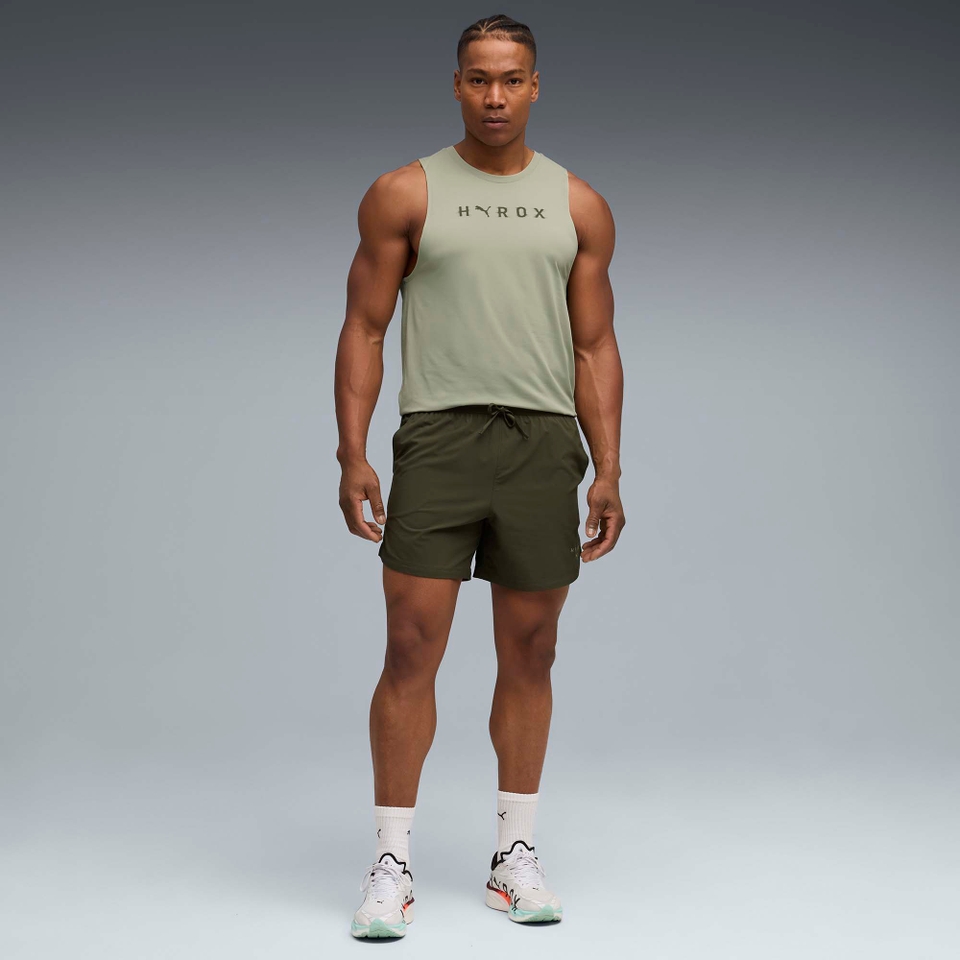 Hyrox M PUMA X HYROX 6' ULTRAWEAVE SHORT - Green