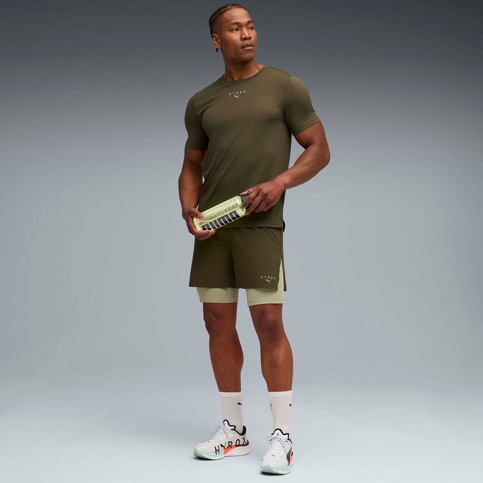 Hyrox M PUMA x HYROX 2in1 TRAIN SHORT - Green