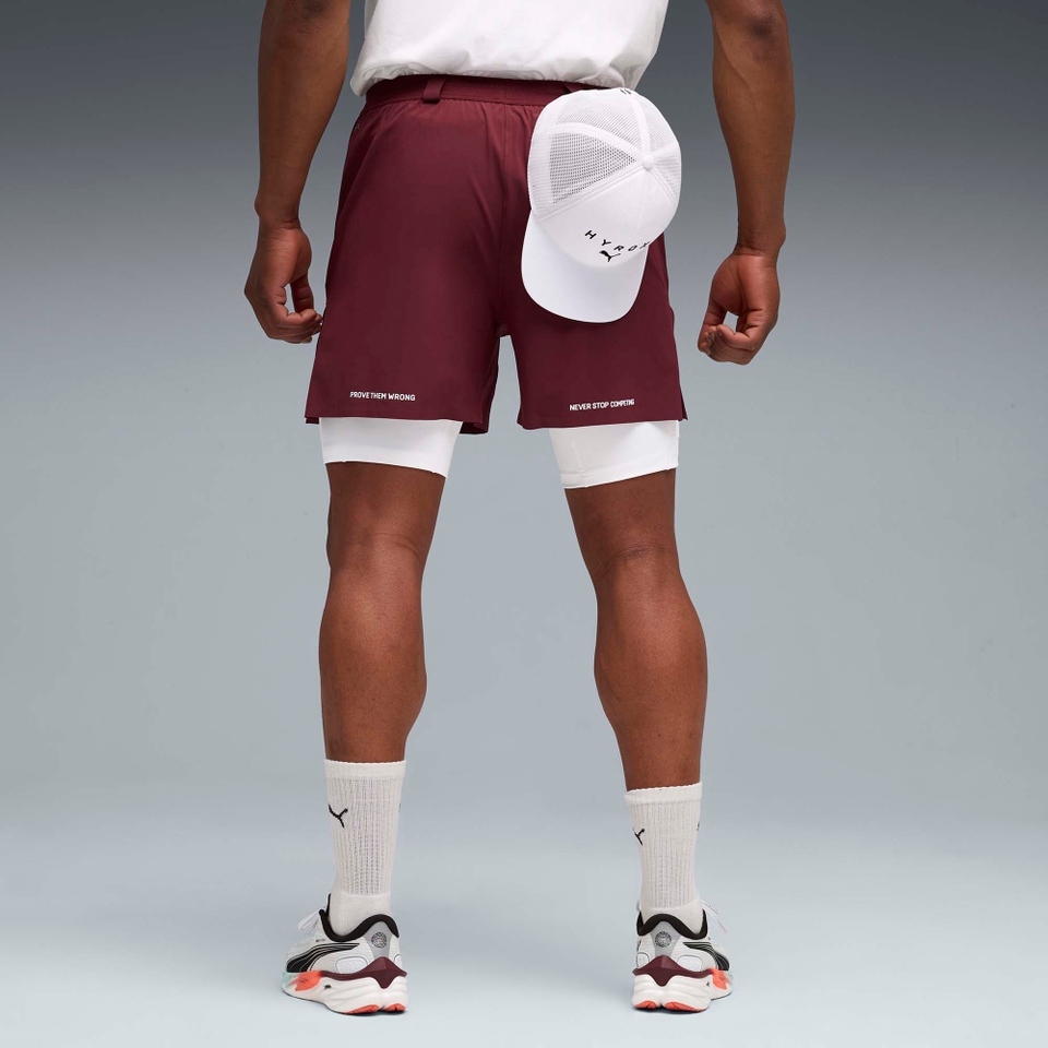 Hyrox M PUMA x HYROX 2in1 TRAIN SHORT - Red