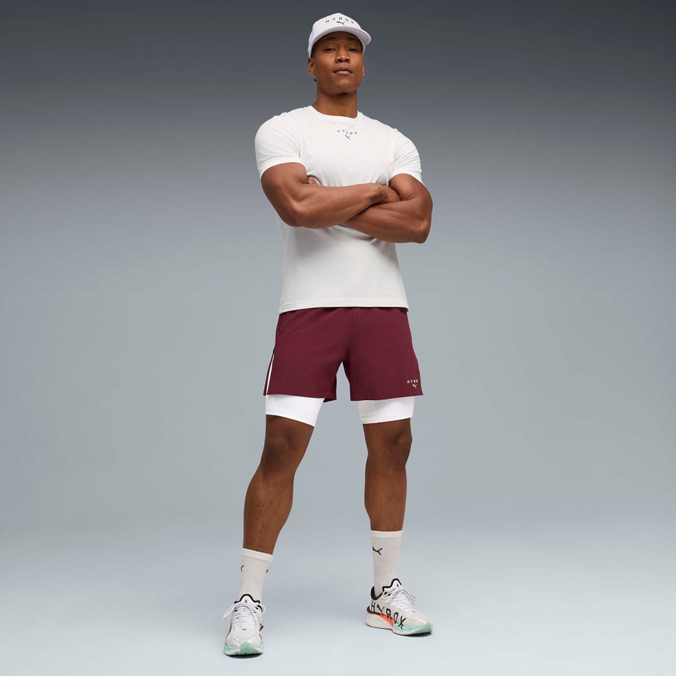 Hyrox M PUMA x HYROX 2in1 TRAIN SHORT - Red