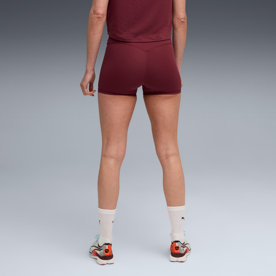 Hyrox W PUMA X HYROX SHAPELUXE 3" TIGHT SHORT - Red