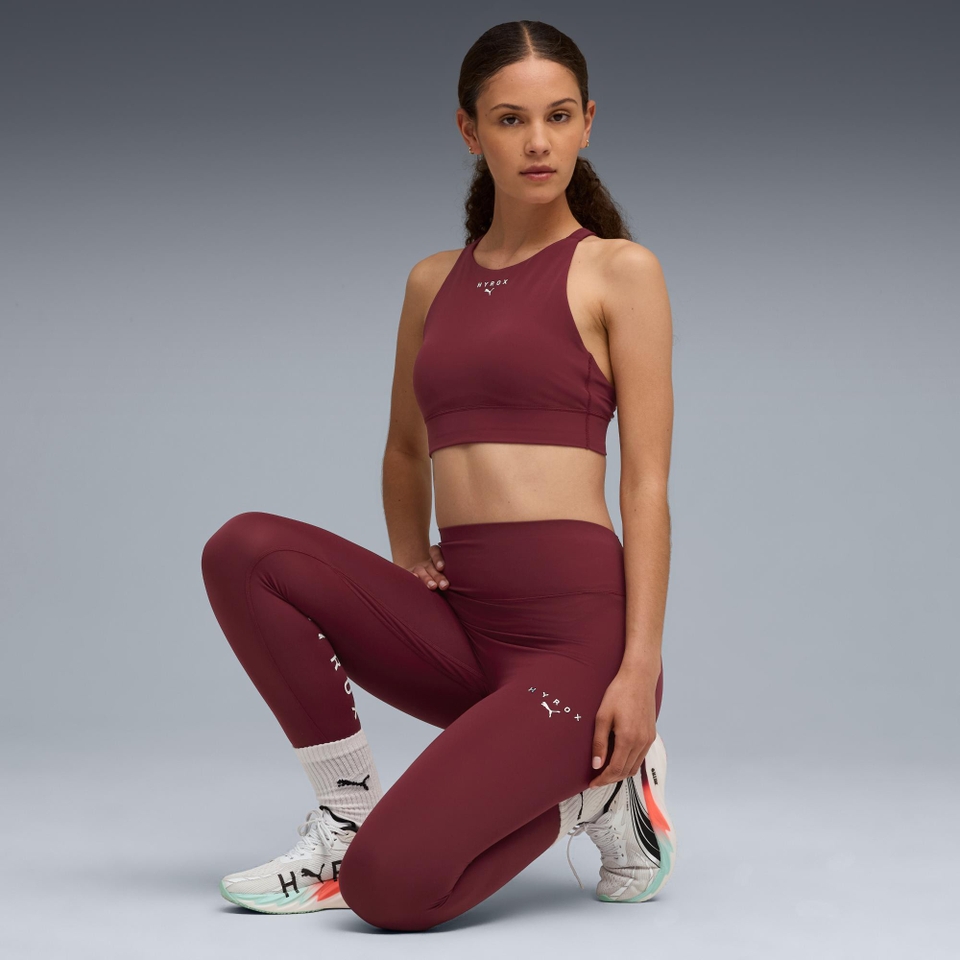 Hyrox W PUMA X HYROX SHAPELUXE HIGH NECK BRA - Red