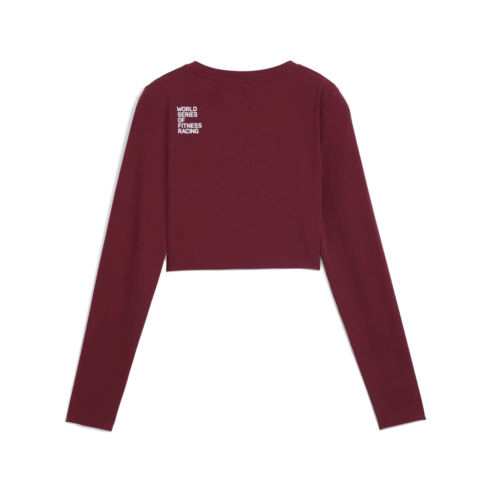 Hyrox W PUMA x HYROX SHAPELUXE LS CROP TEE - Red