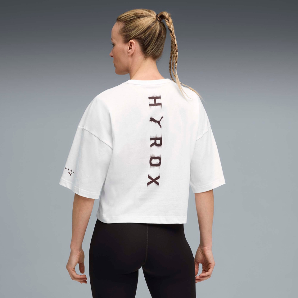 Hyrox W PUMA x HYROX CROPPED LIFESTYLE TEE - White