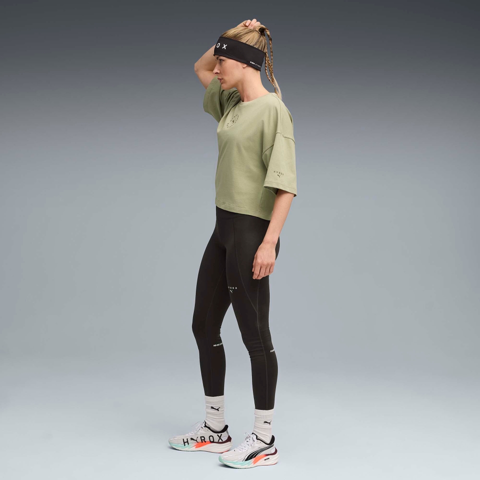 Hyrox W PUMA x HYROX CROPPED LIFESTYLE TEE - Green