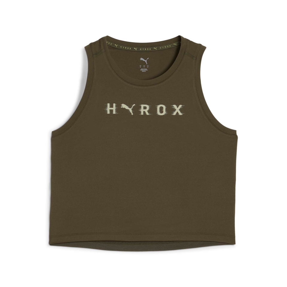 Hyrox W PUMA x HYROX CLOUDSPUN THERMOADAPT CROP TANK - Green