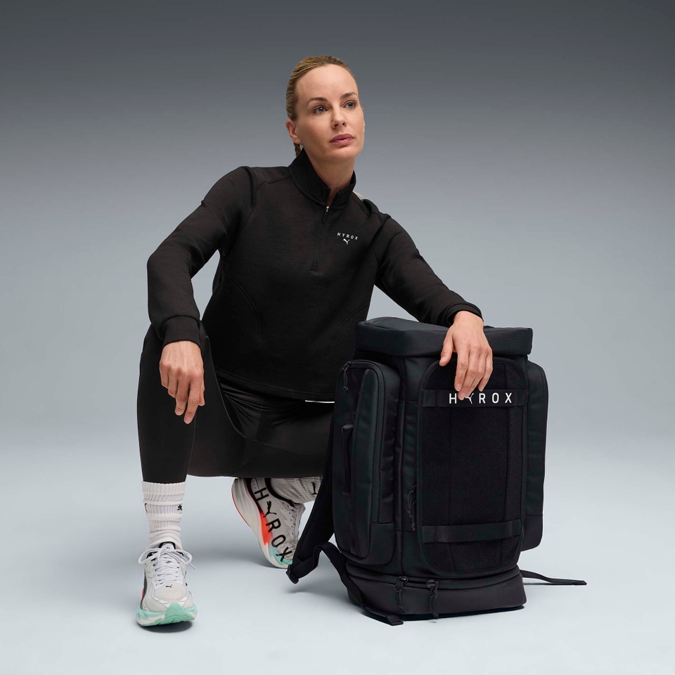 Hyrox W PUMA x HYROX CLOUDSPUN 1/4 ZIP - Black