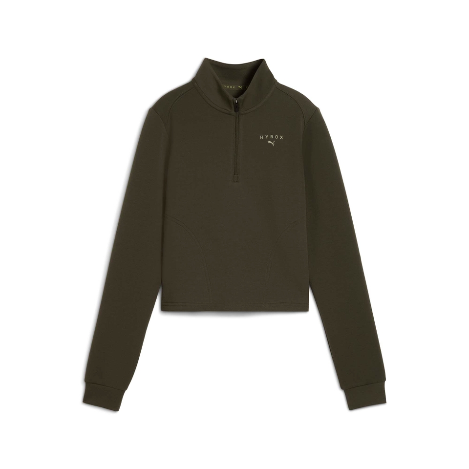 Hyrox W PUMA x HYROX CLOUDSPUN 1/4 ZIP - Green