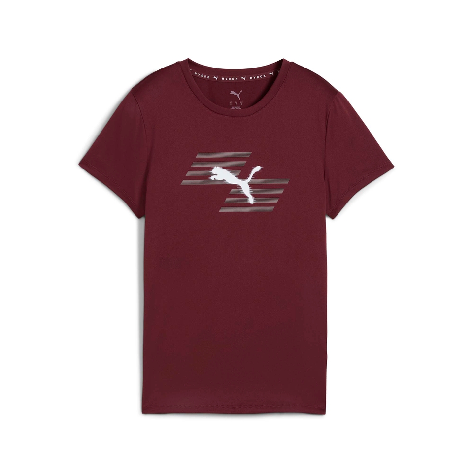 W PUMA x HYROX POLY GRAPHIC TEE - Red