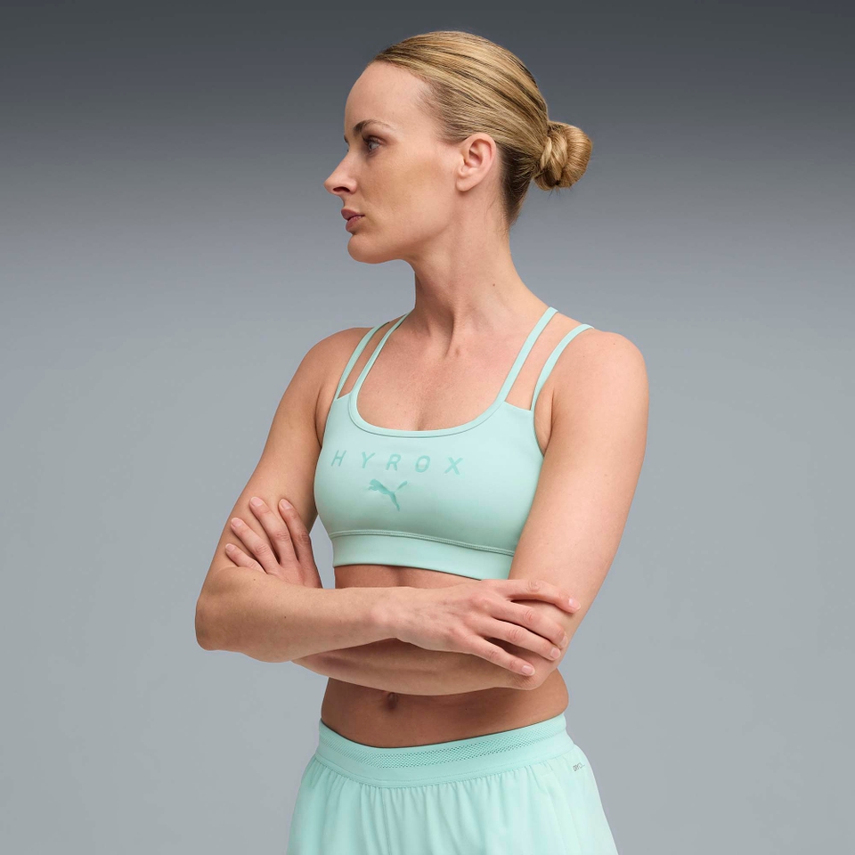 W PUMA x HYROX MOVE STRAPPY BRA - Mint