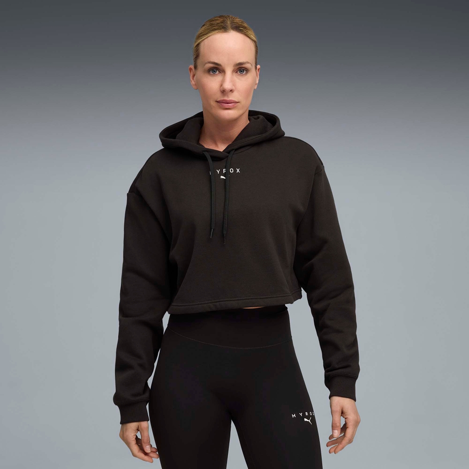 W PUMA x HYROX HEAVYWEIGHT HOODIE - Black