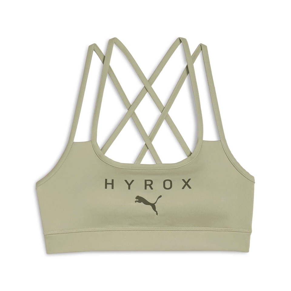 W PUMA x HYROX MOVE STRAPPY BRA - Green