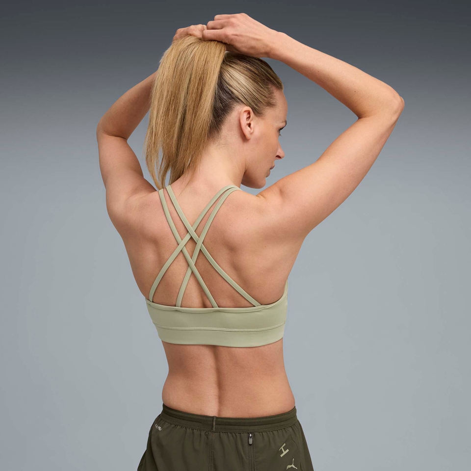 W PUMA x HYROX MOVE STRAPPY BRA - Green