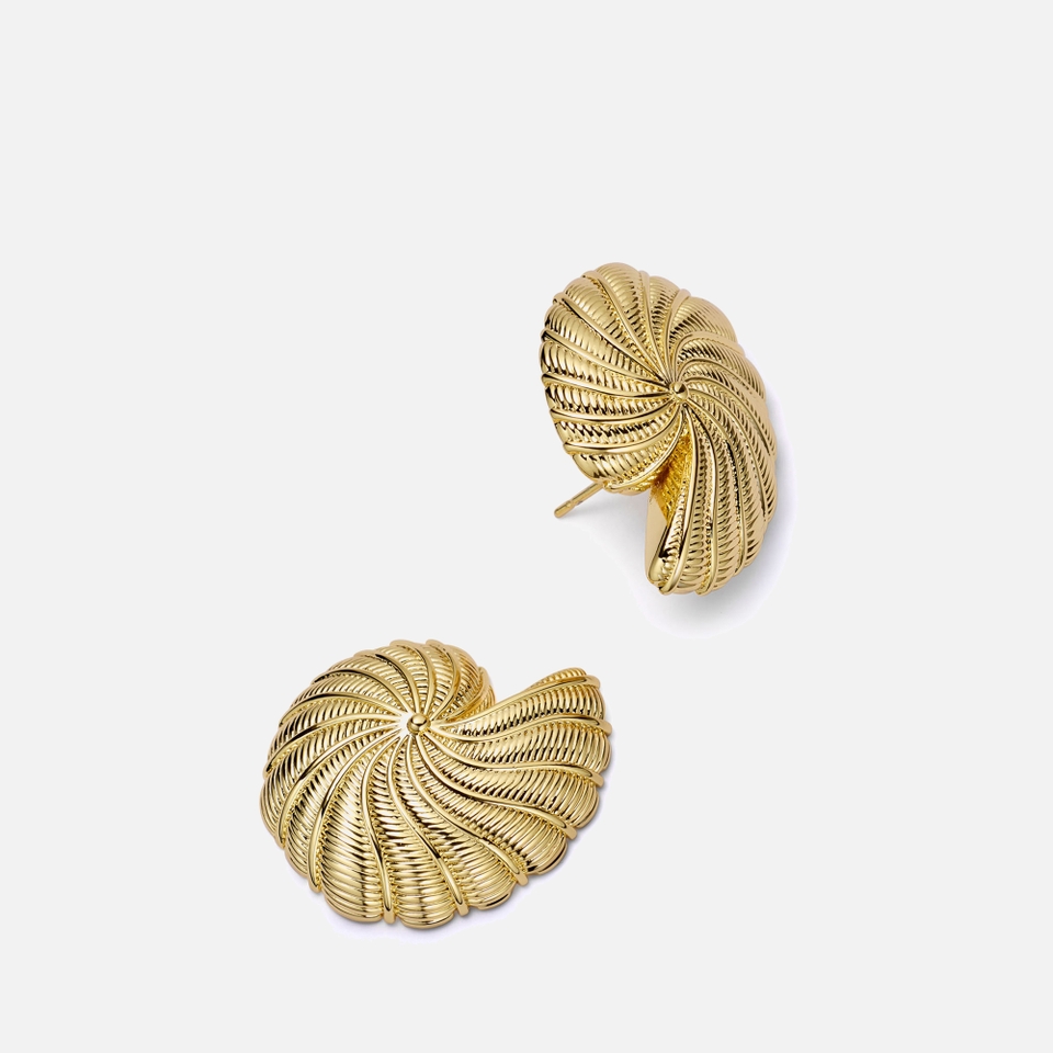 Daisy London x Polly Sayer Oversized Shell Stud Earrings