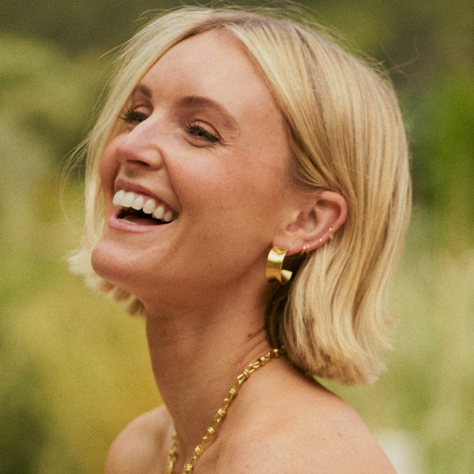 Daisy London x Polly Sayer Chunky Tidal Hoop Earrings