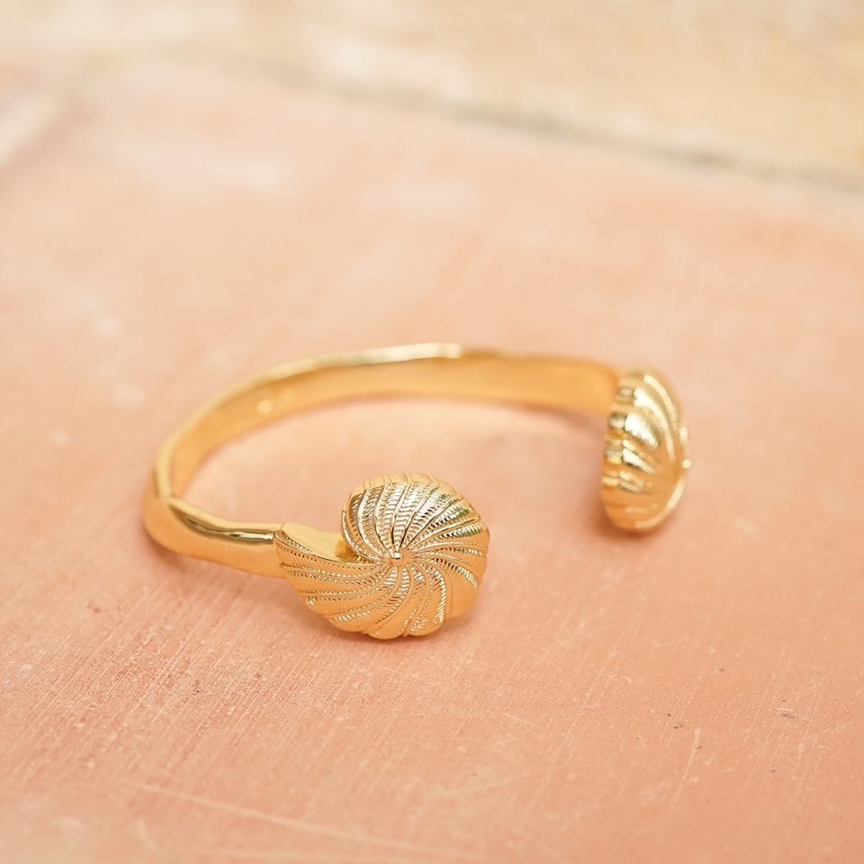 Daisy London x Polly Sayer Shell Cuff Bangle