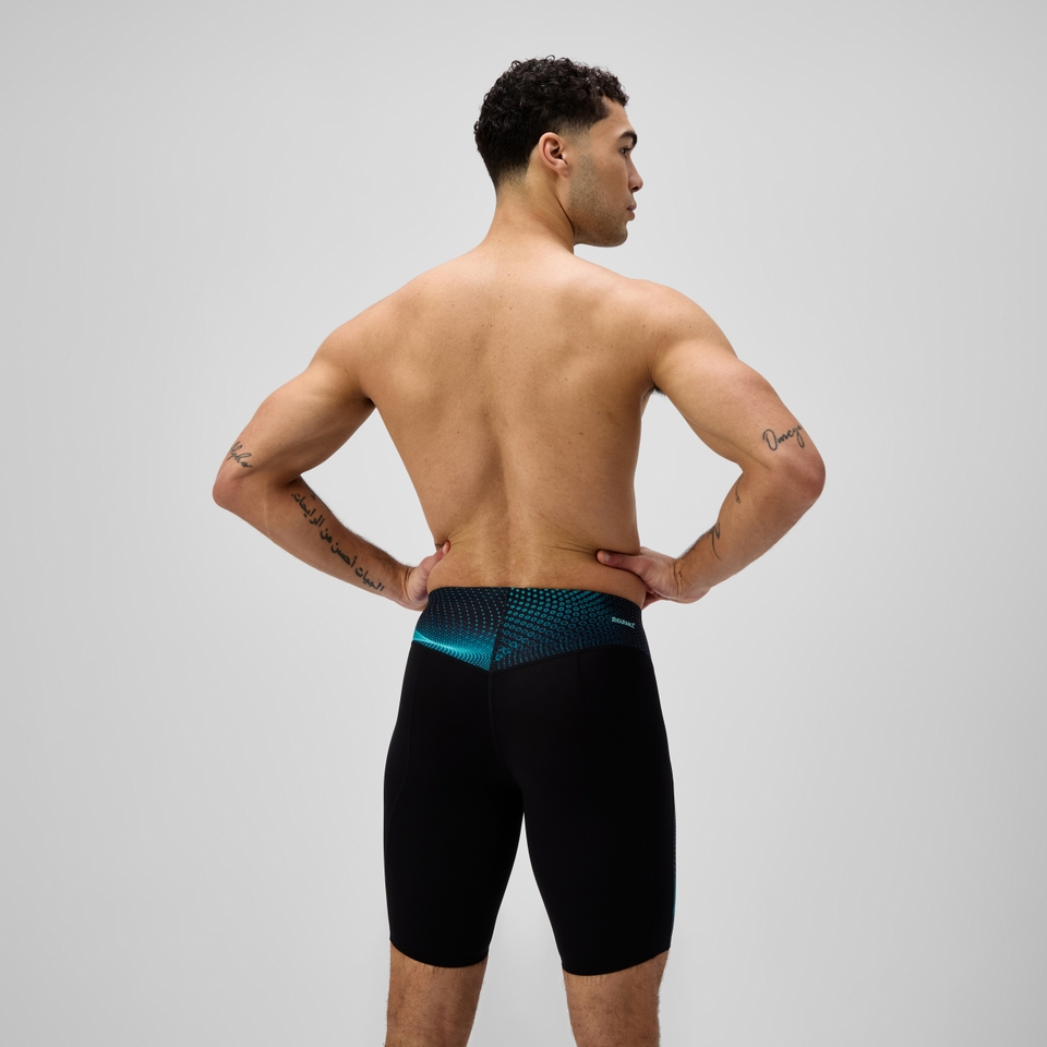 Men's Endurance+ MAX Compression Jammer Black/Turquoise