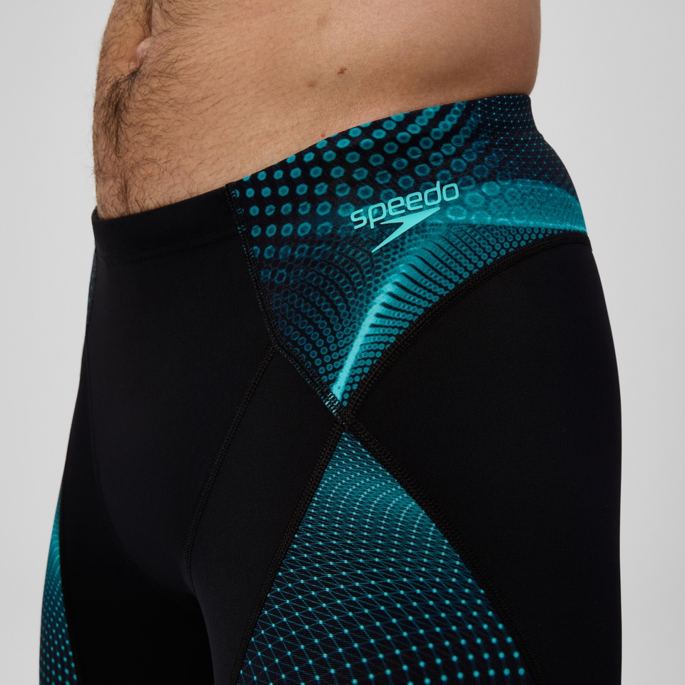 Men's Endurance+ MAX Compression Jammer Black/Turquoise
