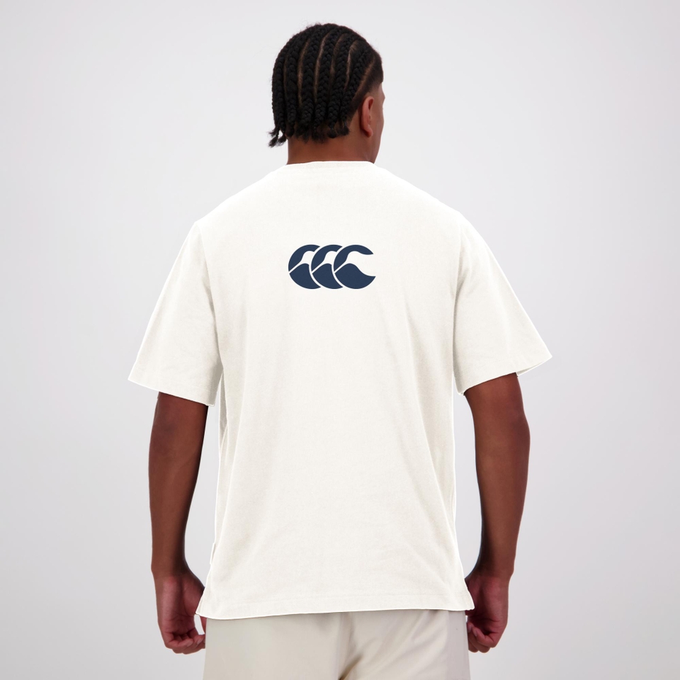 MENS HERITAGE PANELLED T-SHIRT WHITE