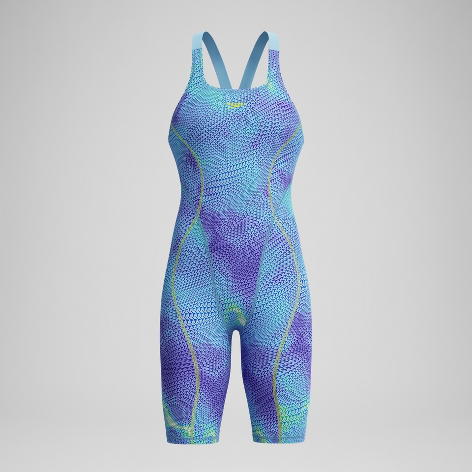 Women's Fastskin HyperSpark Openback Kneeskin Blue/Purple